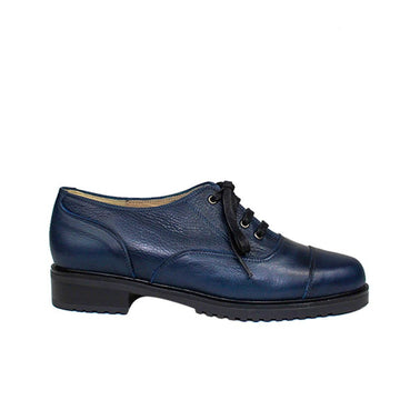 JANET Navy Blue Leather Cow