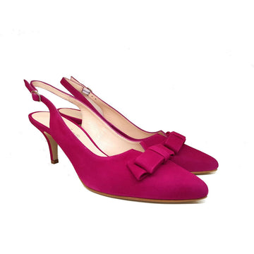 ISARALING Pink Leather Suede