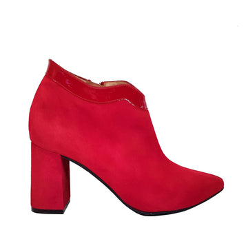 MEDCUR Red Leather Suede & Patent