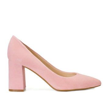 MARA Pale Pink Leather Suede