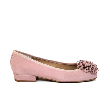 CERIELLE Pink Leather Suede