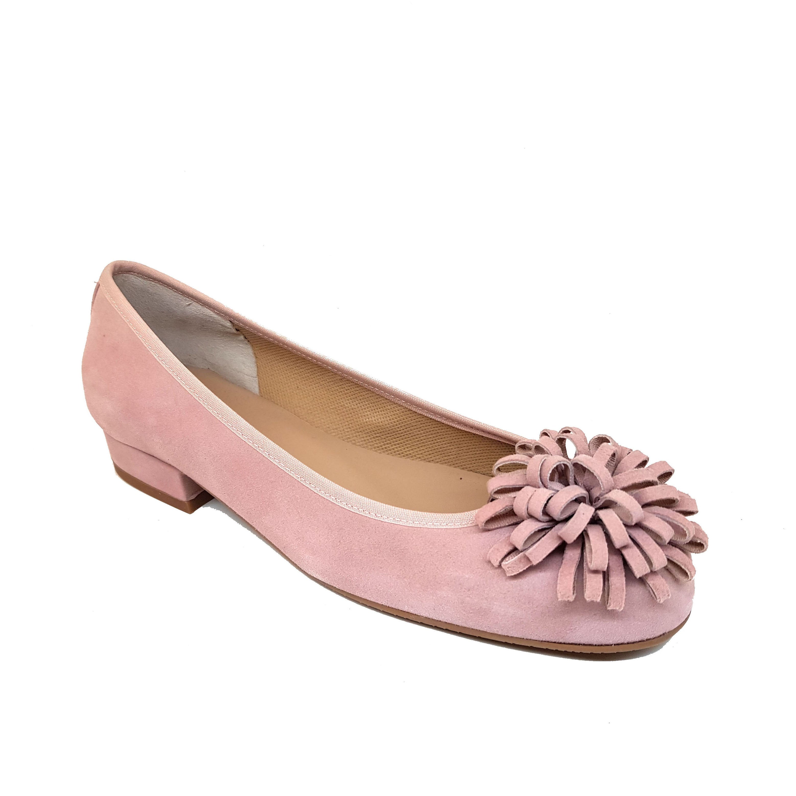CERIELLE Pink Leather Suede