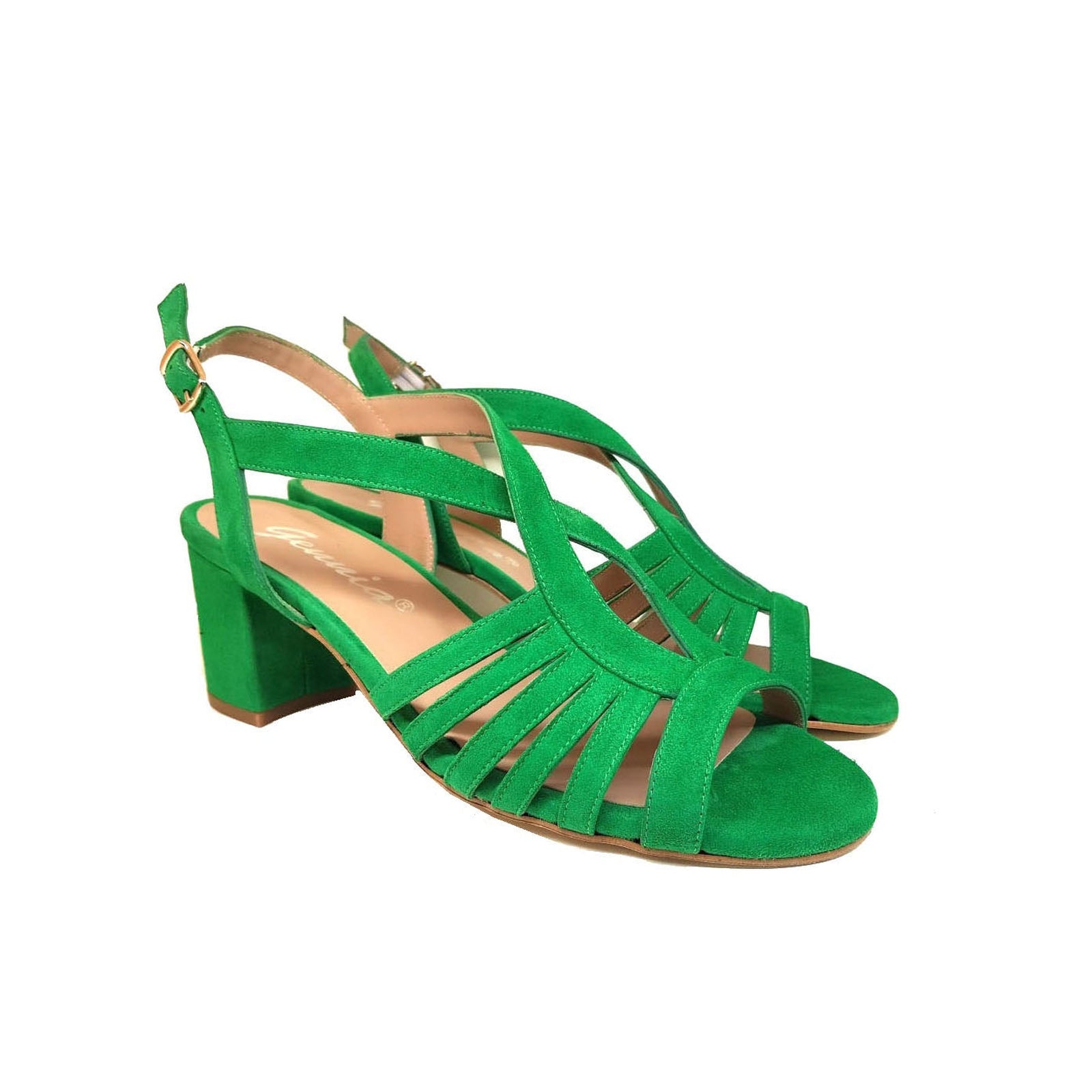 SEVILLA Clover Green Suede Leather