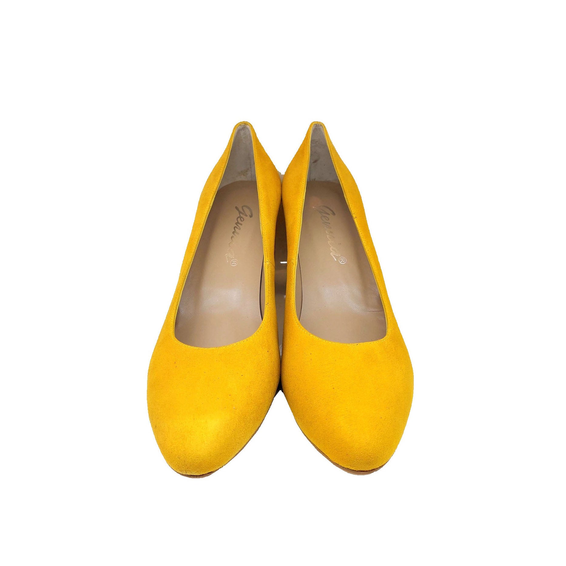 VENCA Mustard Leather Suede